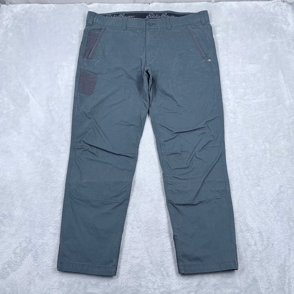 Eddie Bauer First Ascent Guide Day Off Pants Men 38x30 Slate Blue Hiking Stretch